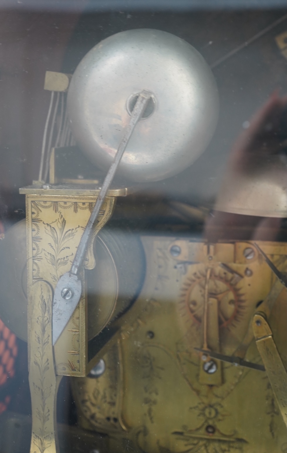 A substantial George III mahogany balloon-shaped musical bracket clock by George Bennett, Greenwich, ‘Clockmaker to the Royal Observatory’